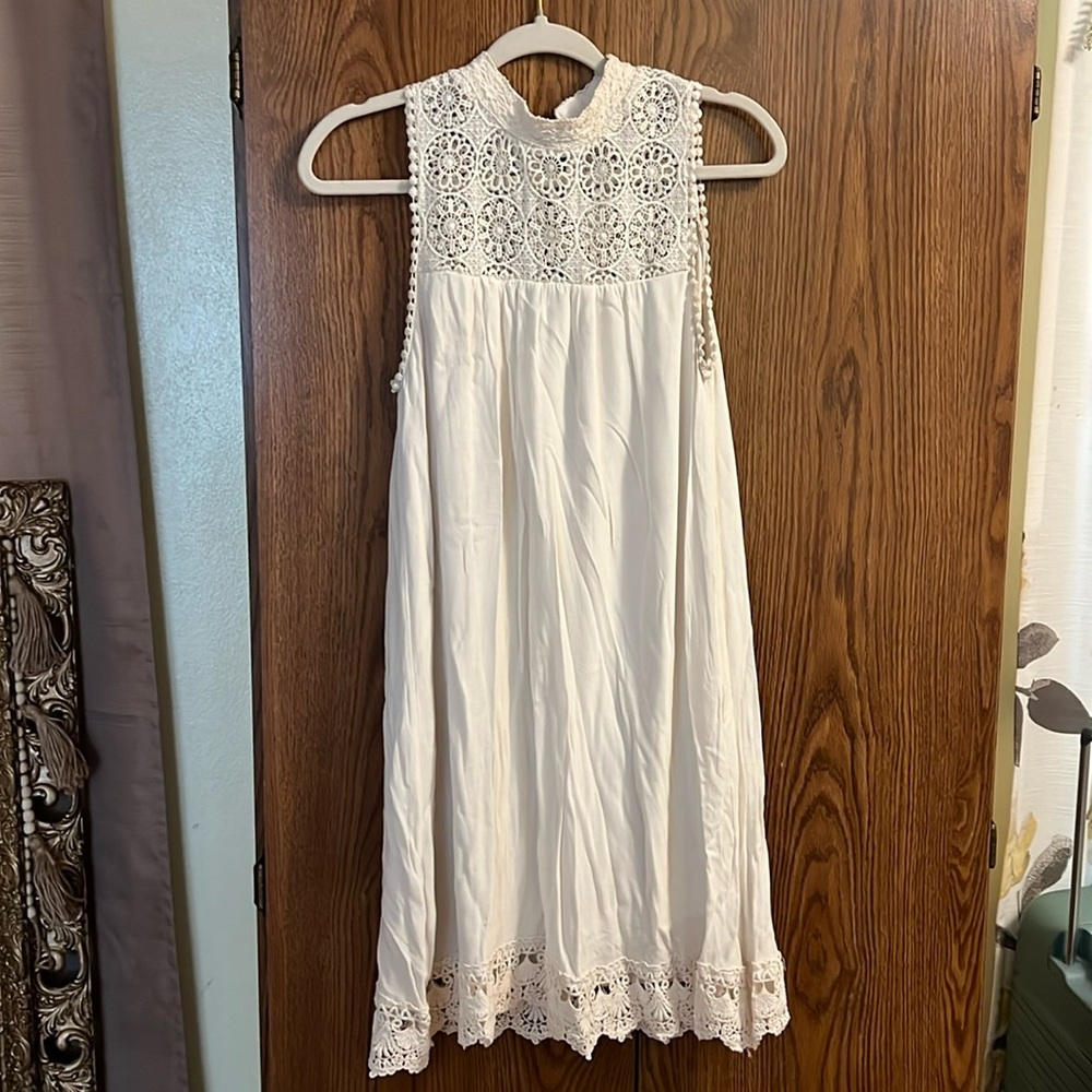 Cream Lace Dress